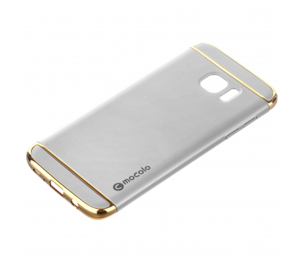 Husa Plastic Mocolo SUPREME LUXURY pentru Samsung Galaxy S7 edge G935, Argintie, Blister 