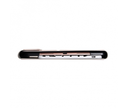Husa Tableta Piele OEM pentru Samsung Galaxy Tab A7 10.4 (2020), cu Tastatura Bluetooth, Roz