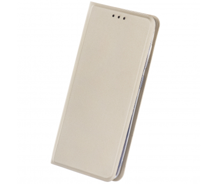 Husa Piele OEM Smart Skin pentru Xiaomi Redmi Note 9, Aurie
