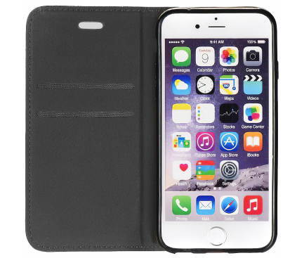 Husa Piele OEM PRESTIGE pentru Apple iPhone 12 Pro Max, Neagra