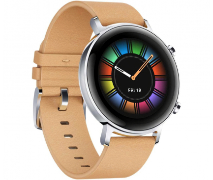 Ceas Smartwatch Huawei Watch GT2, 42mm, Gravel Beige, 55024475, Bej, Resigilat