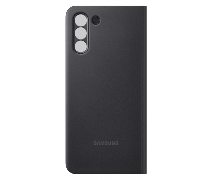 Husa Samsung Galaxy S21 5G, Clear View Cover, Neagra EF-ZG991CBEGEE