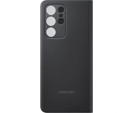 Husa Samsung Galaxy S21 Ultra 5G, Clear View Cover, Neagra EF-ZG998CBEGEE