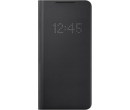 Husa Samsung Galaxy S21+ 5G, LED View Cover, Neagra EF-NG996PBEGEE