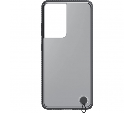 Husa Plastic Samsung Galaxy S21 Ultra 5G, Clear Protective Cover, Neagra EF-GG998CBEGWW