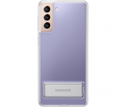 Husa TPU Samsung Galaxy S21 5G, Standing Cover, Transparenta EF-JG991CTEGWW