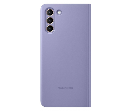 Husa Samsung Galaxy S21 5G, Clear View Cover, Violet EF-ZG991CVEGEE