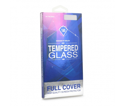 Folie Protectie Ecran OEM pentru Samsung Galaxy S21 Ultra 5G, 5D, Sticla securizata, Full Face, Full Glue, Decupaj senzor amprenta, Neagra