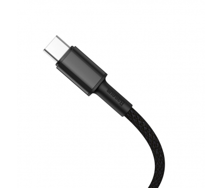 Cablu Date si Incarcare USB Type-C la USB Type-C Baseus, 2 m, 100 W, 5 A, Negru CATGD-A01
