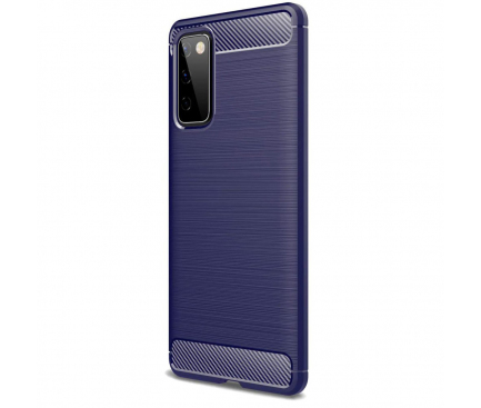 Husa TPU OEM Carbon pentru Samsung Galaxy S20 FE G780 / Samsung Galaxy S20 FE 5G G781, Bleumarin