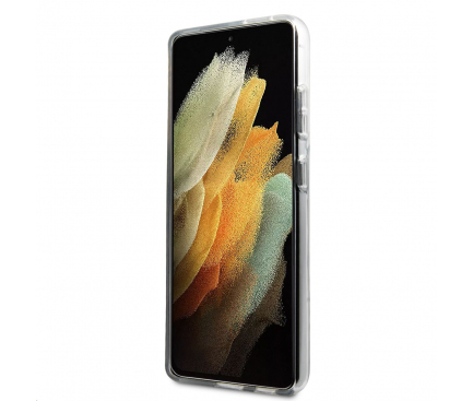 Husa Plastic Karl Lagerfeld Choupette Fun pentru Samsung Galaxy S21 Ultra 5G, Transparenta KLHCS21LCFNRC