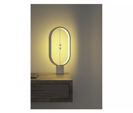 Lampa LED OEM Allocacoc Heng Balance Lamp Ellipse, 5W, Lumina calda, Alba