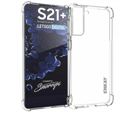 Husa TPU Enkay Antisoc pentru Samsung Galaxy S21+ 5G, Transparenta