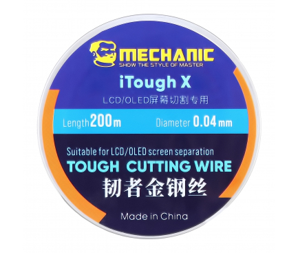 Fir Molibden Mechanic iTough X, Pentru Separare Touchscreen - Display, 0.04mm, 200m
