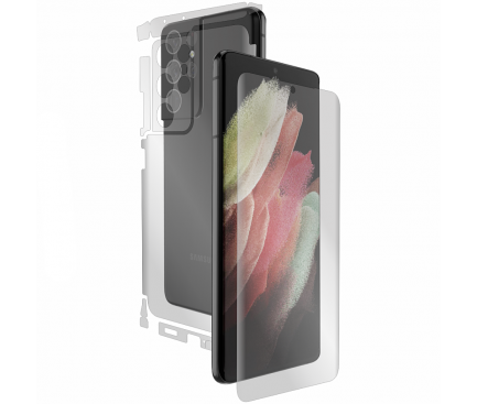 Folie Protectie Fata si Spate Alien Surface pentru Samsung Galaxy S21 Ultra 5G, Silicon, Full Cover, Auto-Heal