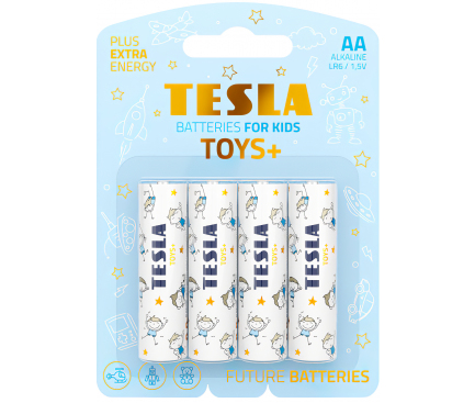 Baterie Tesla Batteries Toys+ Boy, AA / LR6 / 1.5V, Set 4 bucati, Alcalina