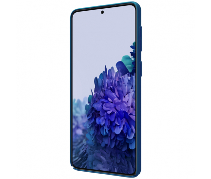 Husa Plastic Nillkin Super Frosted pentru Samsung Galaxy S21+ 5G, Peacock Blue, Albastra