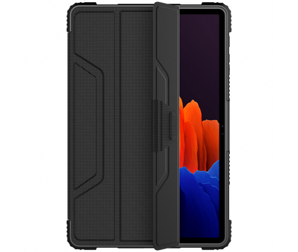 Husa Tableta Plastic - Poliuretan - TPU Nillkin Bumper pentru Samsung Galaxy Tab S7 Plus T970 / Samsung Galaxy Tab S7 Plus T976, Neagra