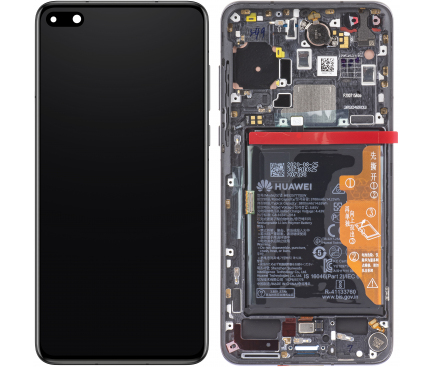 Display - Touchscreen Huawei P40, Cu Rama, Acumulator si piese, Negru 02353MFA