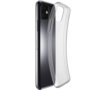 Husa TPU Cellularline Fine pentru Apple iPhone 11, Ultra Thin, Transparenta FINECIPHXR2T