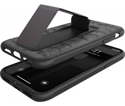 Husa Plastic - TPU Adidas SP Grip CAMO pentru Apple iPhone XS Max, Neagra 35026