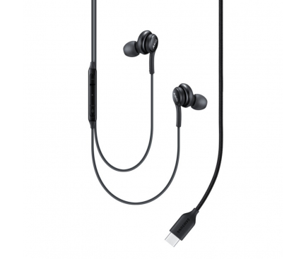 Handsfree Casti In-Ear Samsung EO-IC100BB, Cu microfon, USB Type-C, Negru, Resigilat