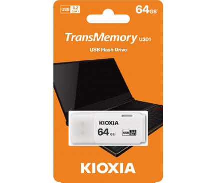 Memorie Externa USB-A 3.0 KIOXIA U301, 64Gb LU301W064GG4