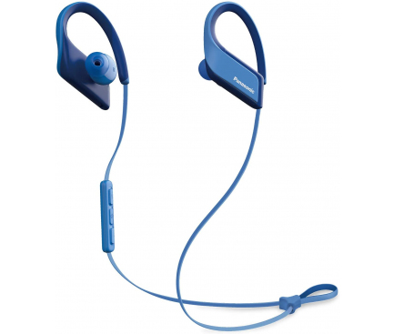 Casti Bluetooth Panasonic RP-BTS35E-A, Sport, cu microfon, Albastra