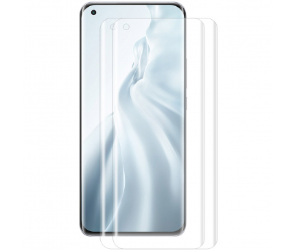 Folie Protectie Ecran Enkay pentru Xiaomi Mi 11, Plastic, Set 2 buc, 3D