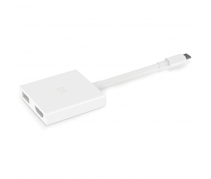 Adaptor Audio Video USB Type-C / HDMI - USB Xiaomi, 0.15 m, Alb