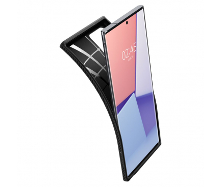 Husa TPU Spigen LIQUID AIR pentru Samsung Galaxy Note 20 Ultra N985, Neagra ACS01392