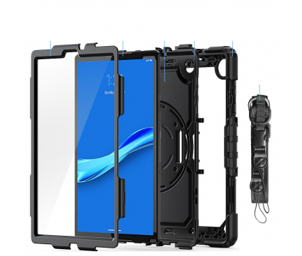 Husa Tableta Plastic - TPU Tech-Protect SOLID360 pentru Lenovo Tab M10 Plus 10.3, Neagra