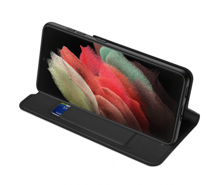 Husa Poliuretan DUX DUCIS Skin Pro pentru Samsung Galaxy S21 5G, Neagra