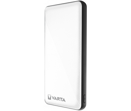 Baterie Externa Varta Energy, 10000mAh, 12W, 2 x USB-A - 1 x USB-C, Alba
