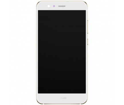 Display - Touchscreen Huawei P10 Lite, Cu Rama, Acumulator si piese, Alb, Service Pack 02351FSC