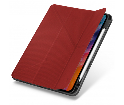 Husa Tableta TPU UNIQ Transforma Rigor New pentru Apple iPad Air (2020) / Apple iPad Air (2022), Antimicrobial, CORAL, Rosie