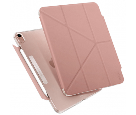 Husa Tableta TPU UNIQ CAMDEN NEW pentru Apple iPad Air (2020) / Apple iPad Air (2022), Antimicrobial, PEONY, Roz