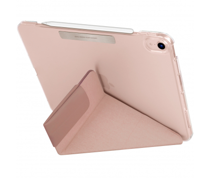 Husa Tableta TPU UNIQ CAMDEN NEW pentru Apple iPad Air (2020) / Apple iPad Air (2022), Antimicrobial, PEONY, Roz