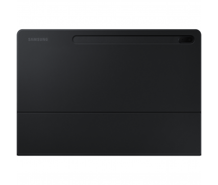 Husa Tableta Poliuretan Samsung Galaxy Tab S7+ / Samsung Galaxy Tab S7 FE / Samsung Galaxy Tab S8+, Cu Tastatura, Neagra EF-DT730UBEGEU 