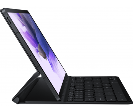 Husa Tableta Poliuretan Samsung Galaxy Tab S7+ / Samsung Galaxy Tab S7 FE / Samsung Galaxy Tab S8+, Cu Tastatura, Neagra EF-DT730UBEGEU 