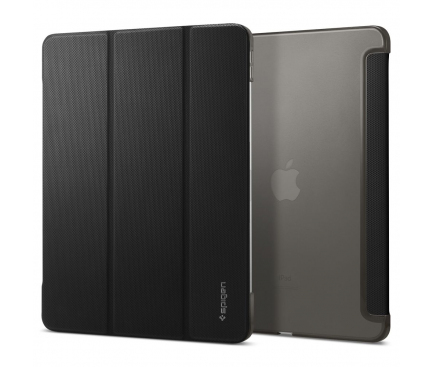 Husa TPU Spigen LIQUID AIR Folio pentru Apple iPad Pro 12.9 (2021), Neagra ACS02884 