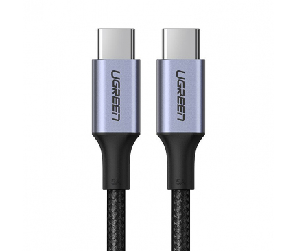 Cablu Date si Incarcare USB Type-C la USB Type-C UGREEN, 2 m, 5A, 100W, Gri 