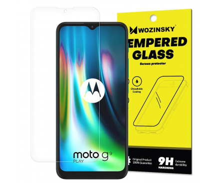 Folie Protectie Ecran OEM pentru Motorola Moto G9 Play / Motorola Moto E7 Plus, Sticla securizata, Full Glue 