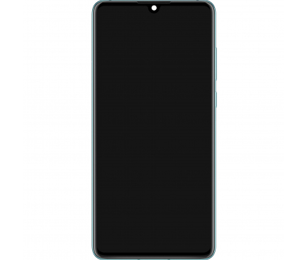 Display cu Touchscreen Huawei P30, cu Rama si Acumulator, Bleu (Breathing Crystal), Service Pack 02354HMF