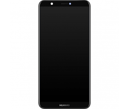 Display - Touchscreen Huawei P smart (2017), Cu Rama, acumulator si piese, Negru, Service Pack 02351SVJ 