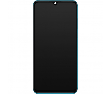 Display - Touchscreen Huawei P30 lite, Cu Rama, acumulator si piese, Versiune Camera frontala 24 MP, Albastru, Service Pack 02352RQA 