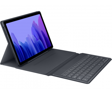 Husa cu Tastatura pentru Samsung Galaxy Tab A7 10.4 (2020), Gri, Resigilata EF-DT500UJ