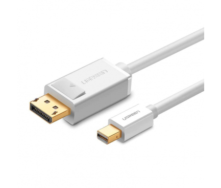 Cablu Audio si Video Mini DisplayPort - DisplayPort UGREEN MD105, 1.5 m, 4K, 60Hz, Alb 