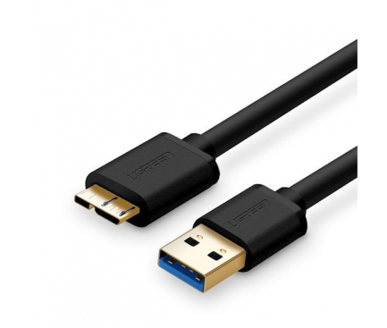 Cablu Date si Incarcare microUSB 3.0 - USB UGREEN US130, 2 m, Negru 
