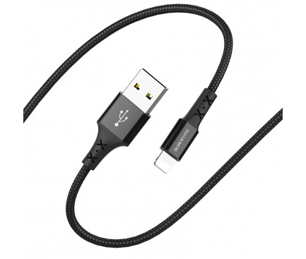 Cablu Date si Incarcare USB la Lightning Borofone BX20, 1 m, Negru 